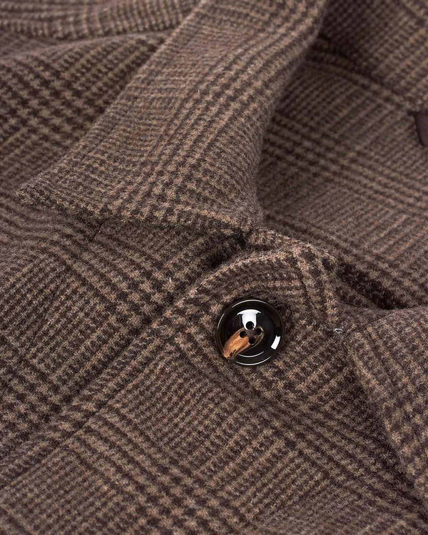 Safari Check Overshirt Brun