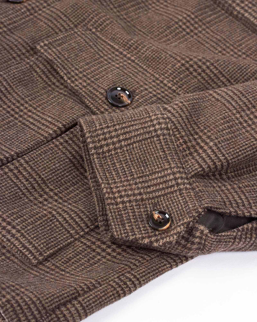 Safari Check Overshirt Brun