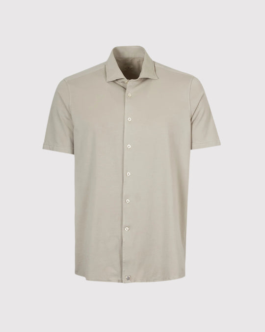 Kortærmet Jersey Skjorte Khaki