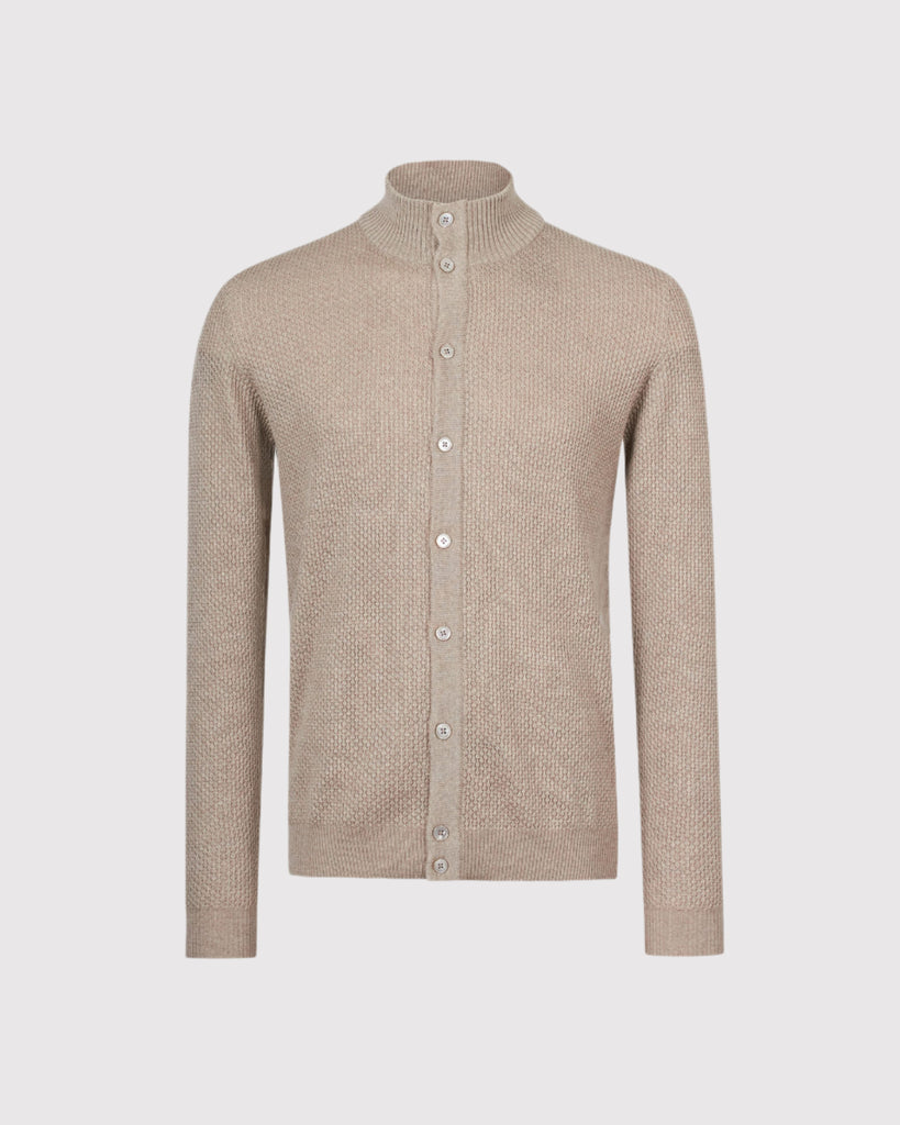 Textured Cardigan Sand