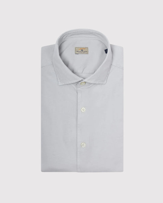 Jersey Skjorte  Lys Grå