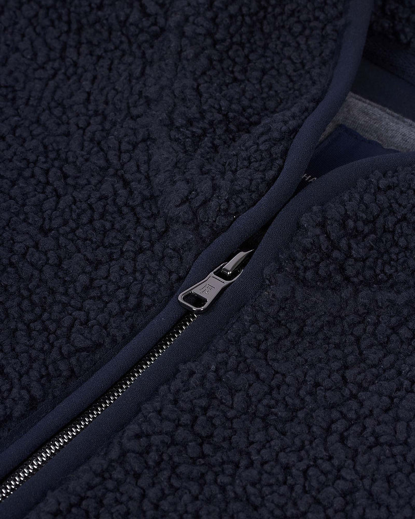 Pile Fleece Vest Blå