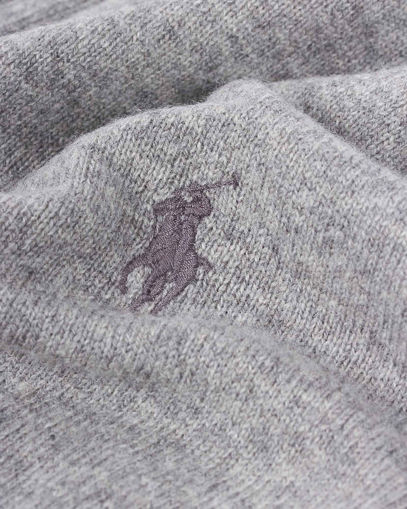 Half Zip Merino Strik Grå