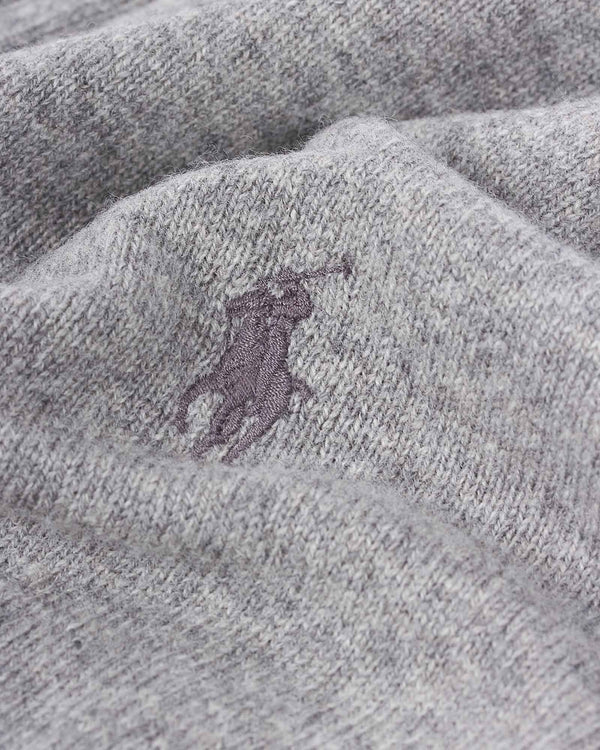 Half Zip Merino Strik Grå