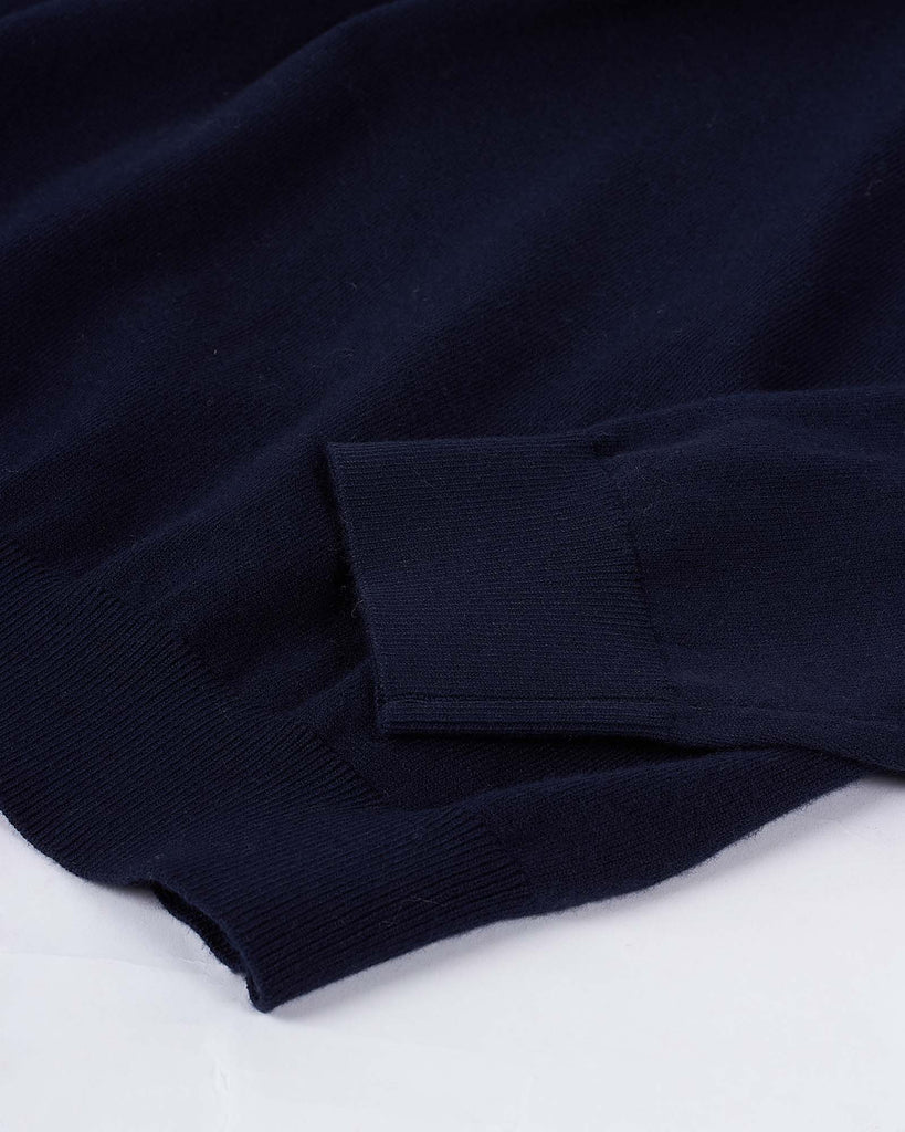 Visc Cashmere Rollneck Blå