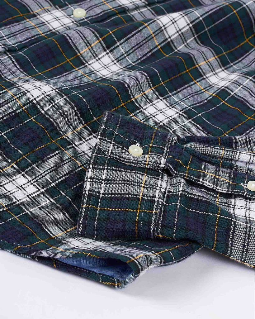 Double Faced Oxford Shirt Grøn