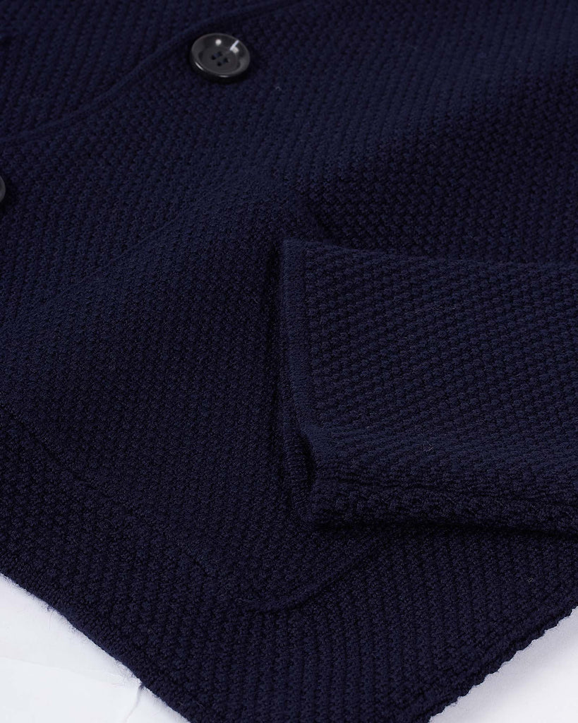 Struktureret Cardigan Blå
