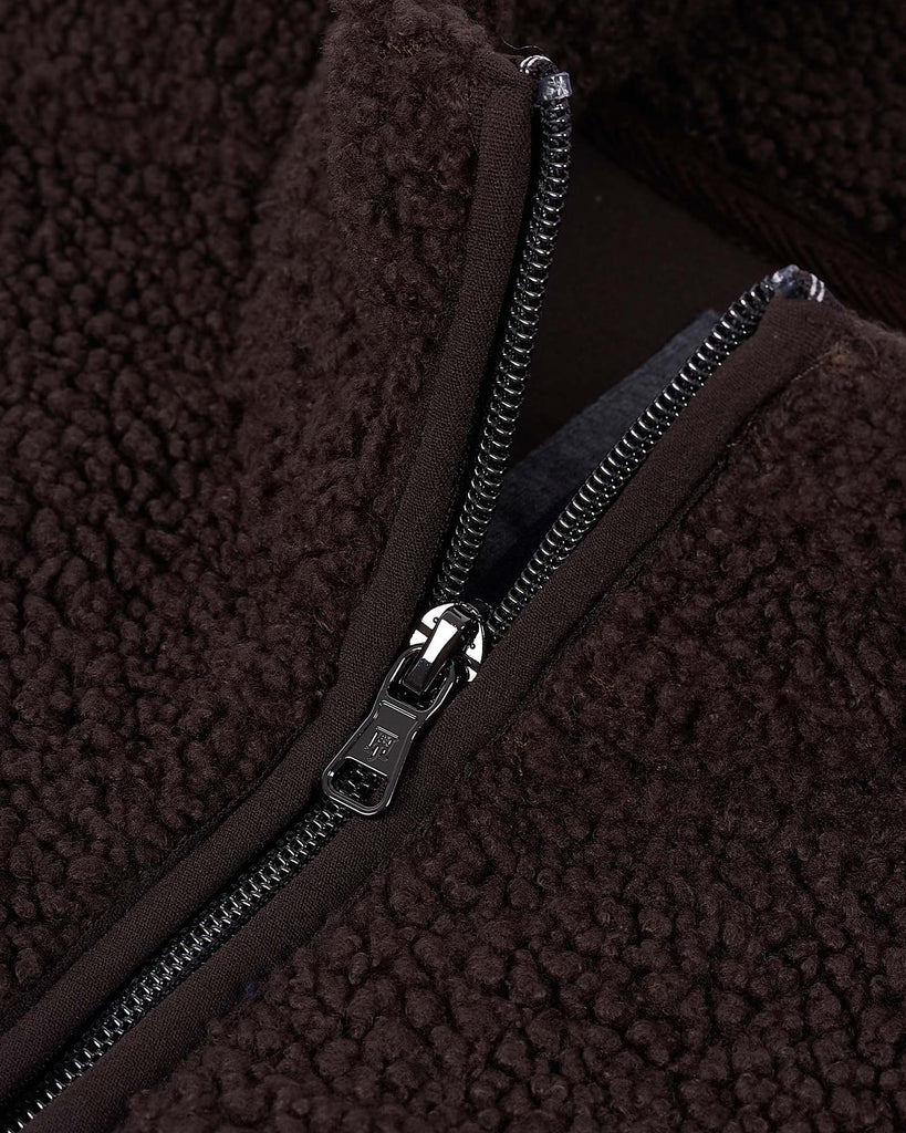 Pile Fleece Jacket Brun