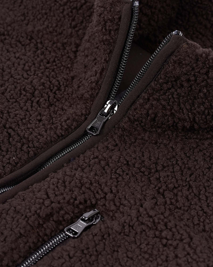 Pile Fleece Jacket Brun