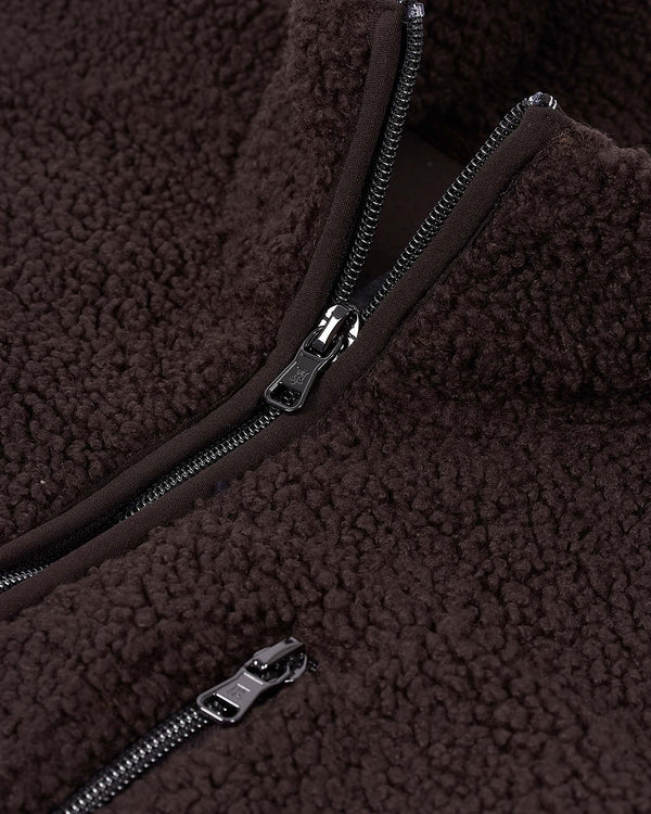 Pile Fleece Jacket Brun