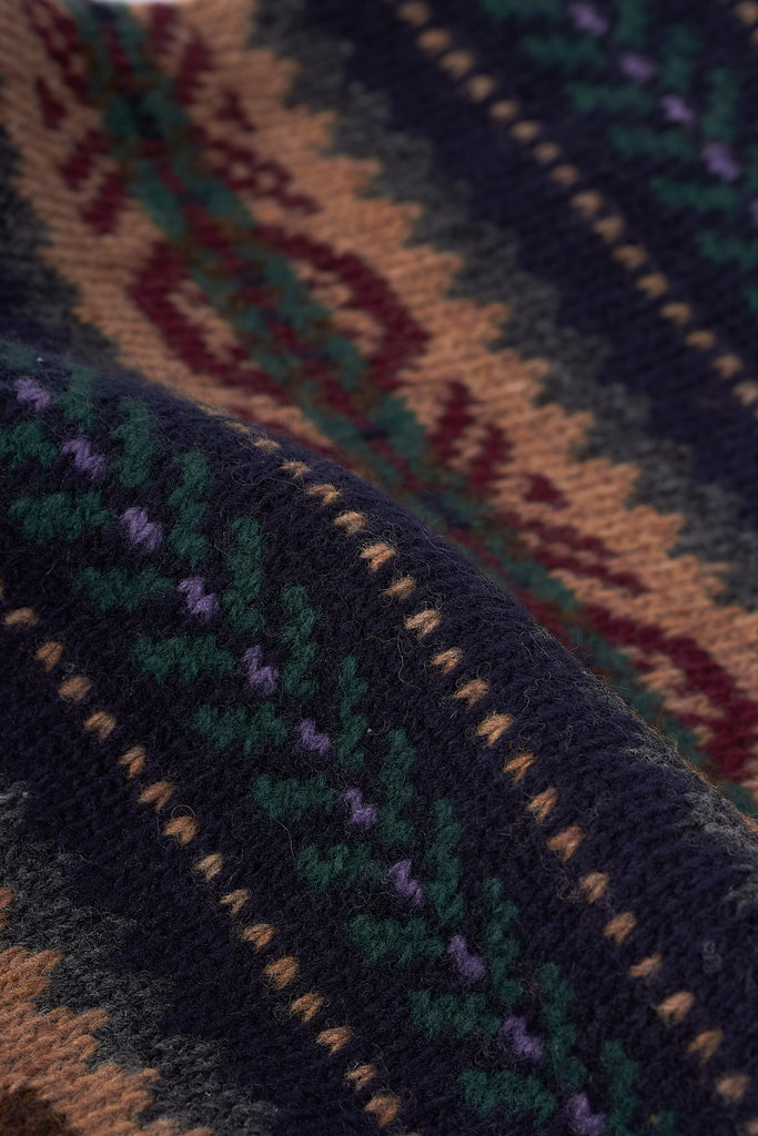 Fair Isle Scarf Blå