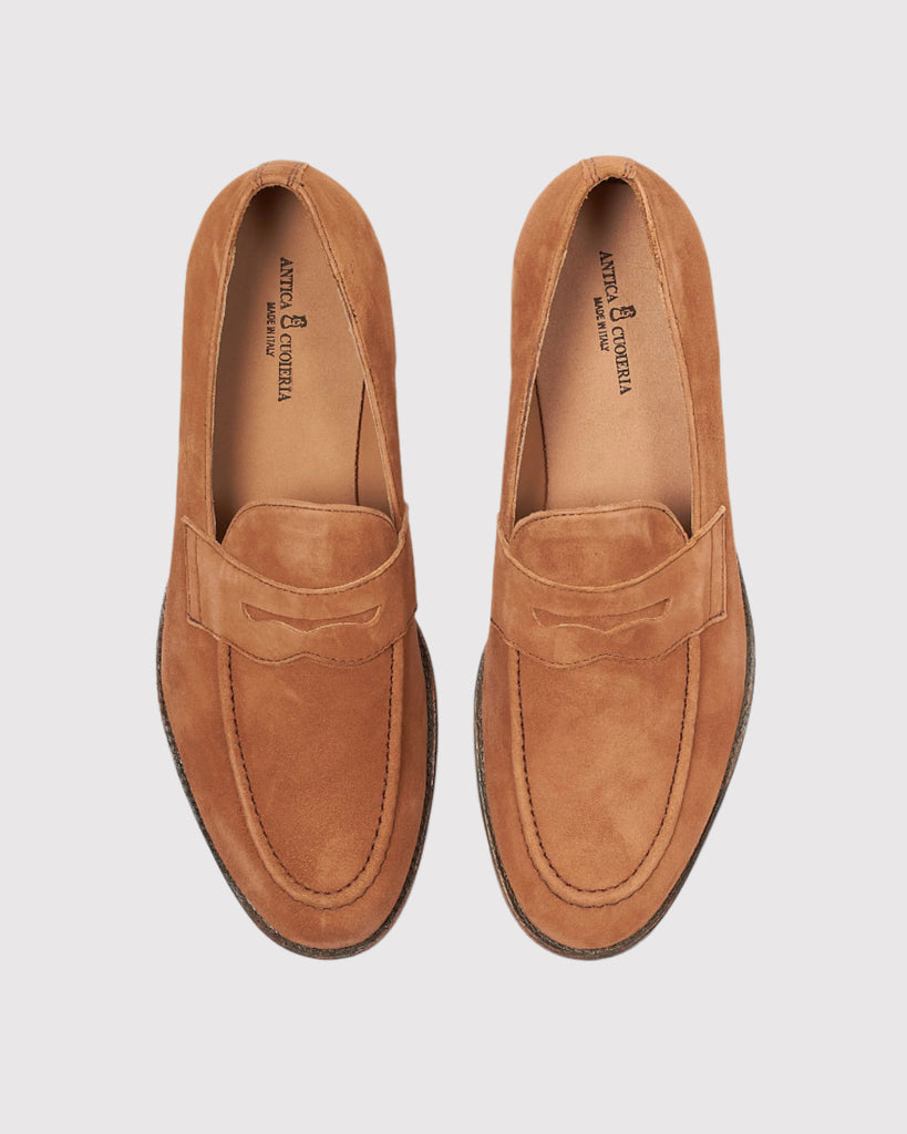 Amalfi Loafer Suede Cognac