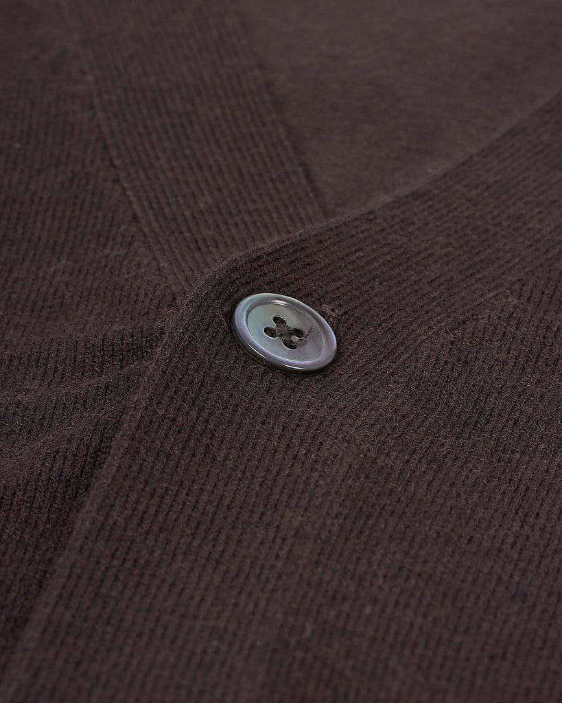 Visc Cashmere Vest Brun