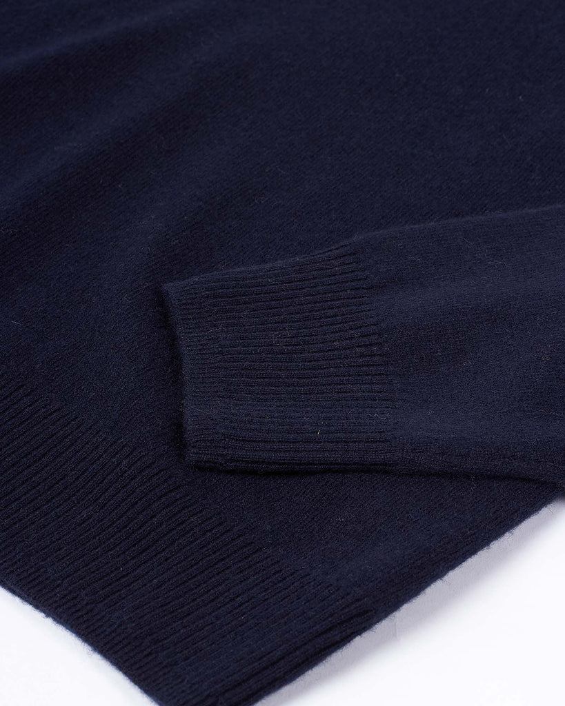 Crew Knit Wool Cash Blå