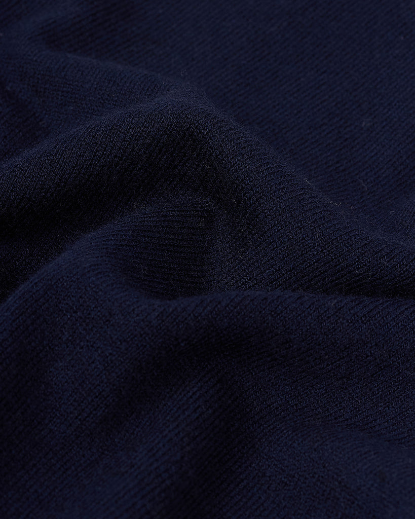 Visc Cashmere Polo Blå
