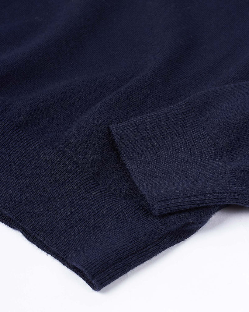 Visc Cashmere Polo Blå