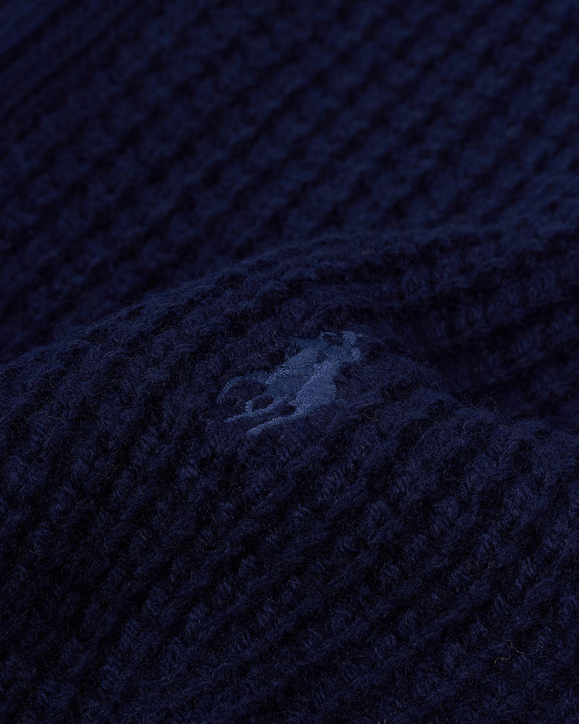 Half Zip Txt Knit Blå