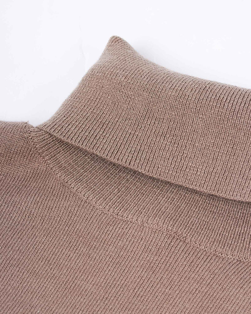 Visc Cashmere Rollneck Sand