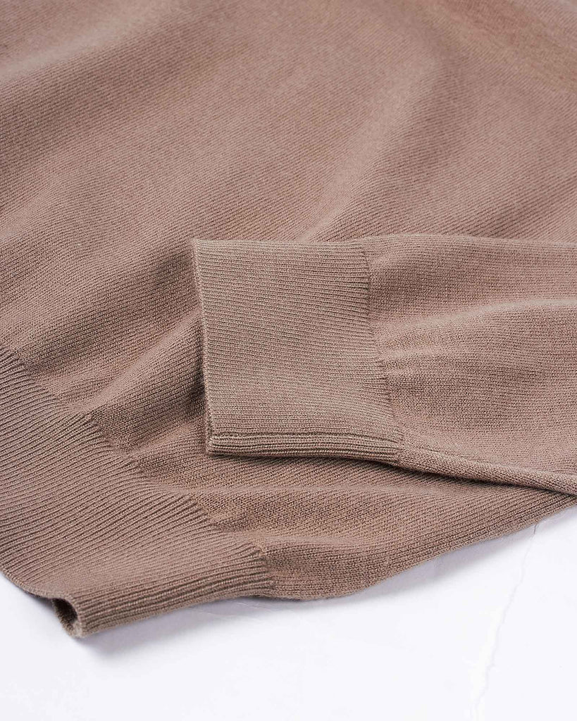 Visc Cashmere Rollneck Sand
