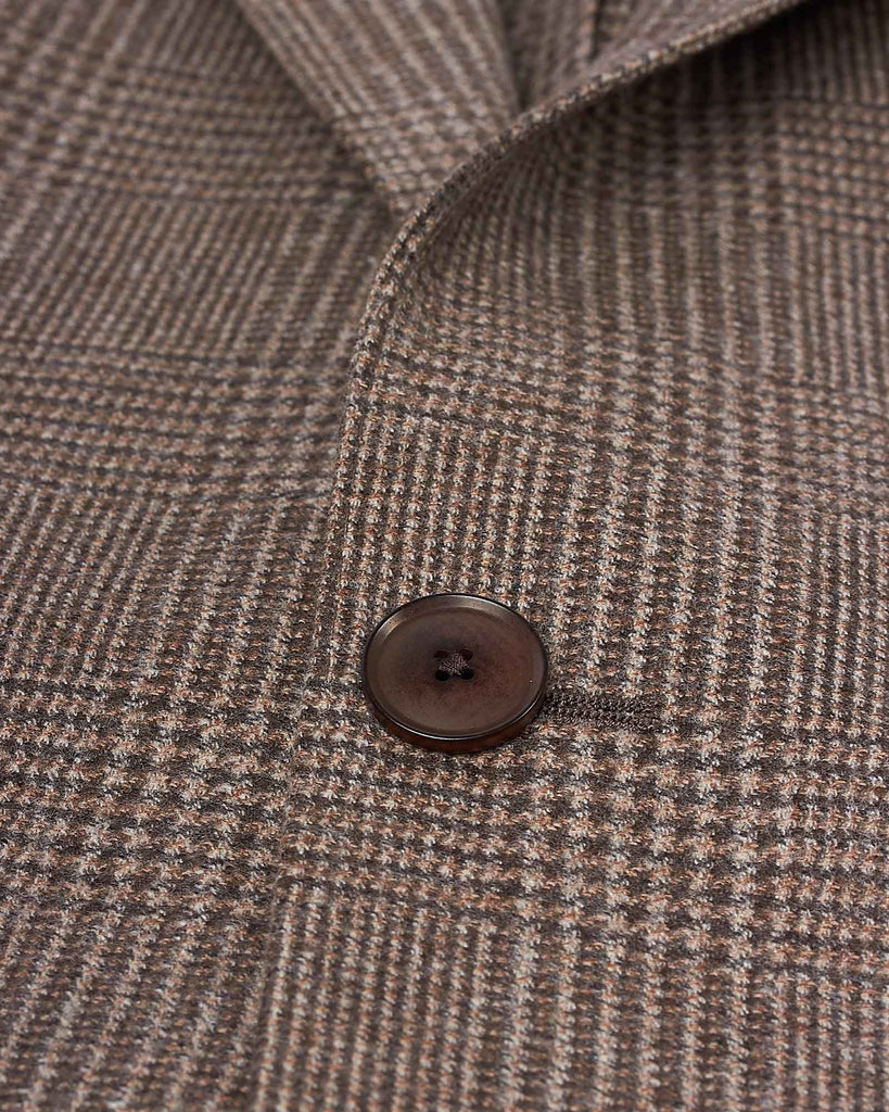Check Wool Blazer Brun