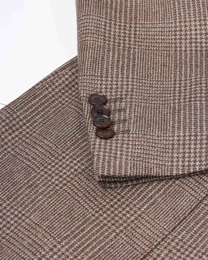 Check Wool Blazer Brun