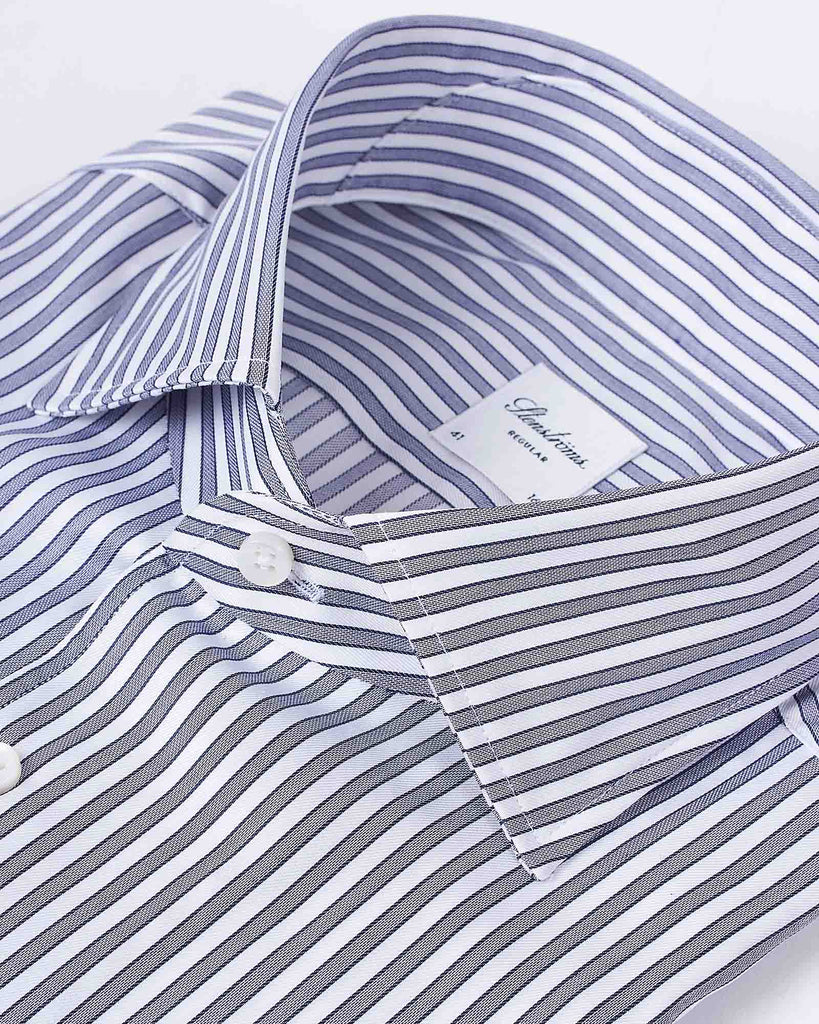 Regular Fit One Piece Collar Shirt Blå