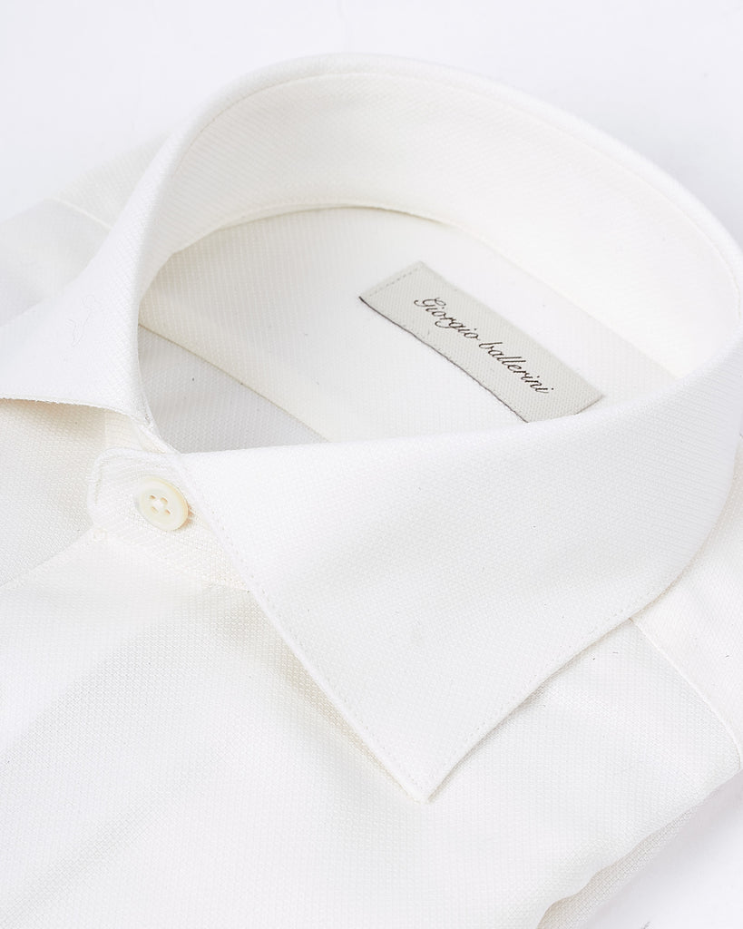 Regular Fit Skjorte Uld Creme