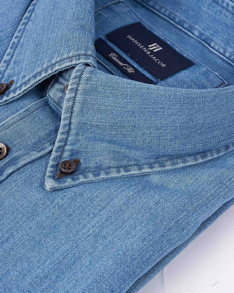 Teo Denim Shirt Blå