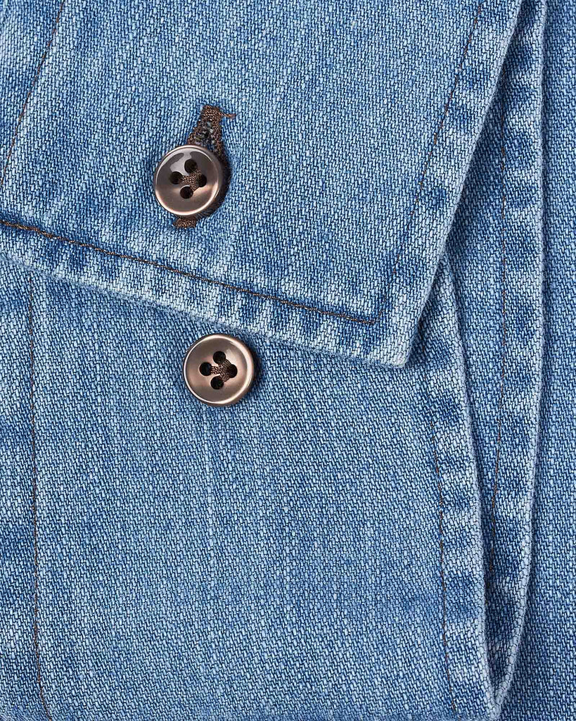Teo Denim Shirt Blå