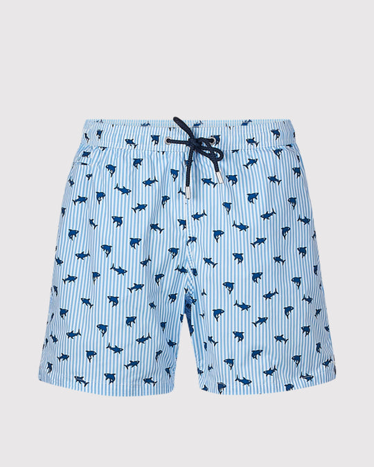 Shark Trouble Badeshorts Blå