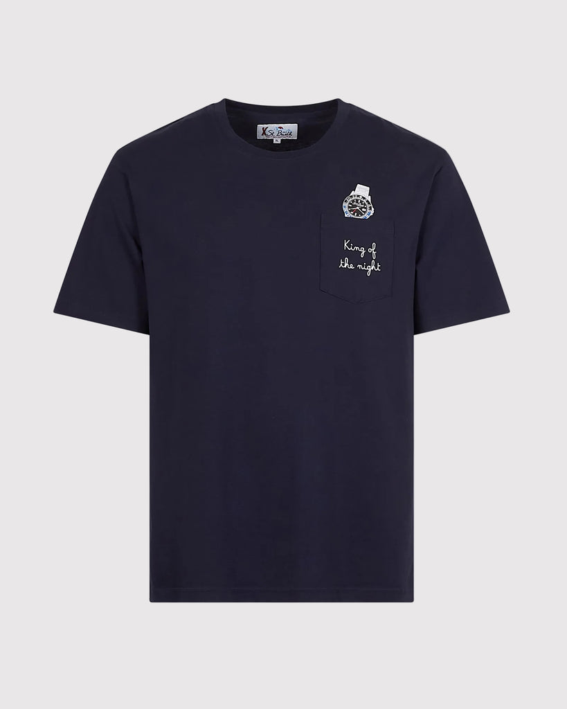 King Of The Night T-Shirt Blå