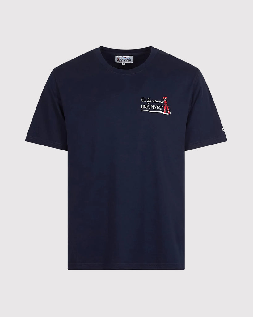 Una Pista T-Shirt Blå
