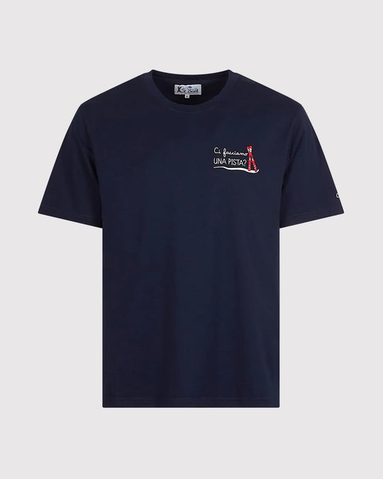 Una Pista T-Shirt Blå