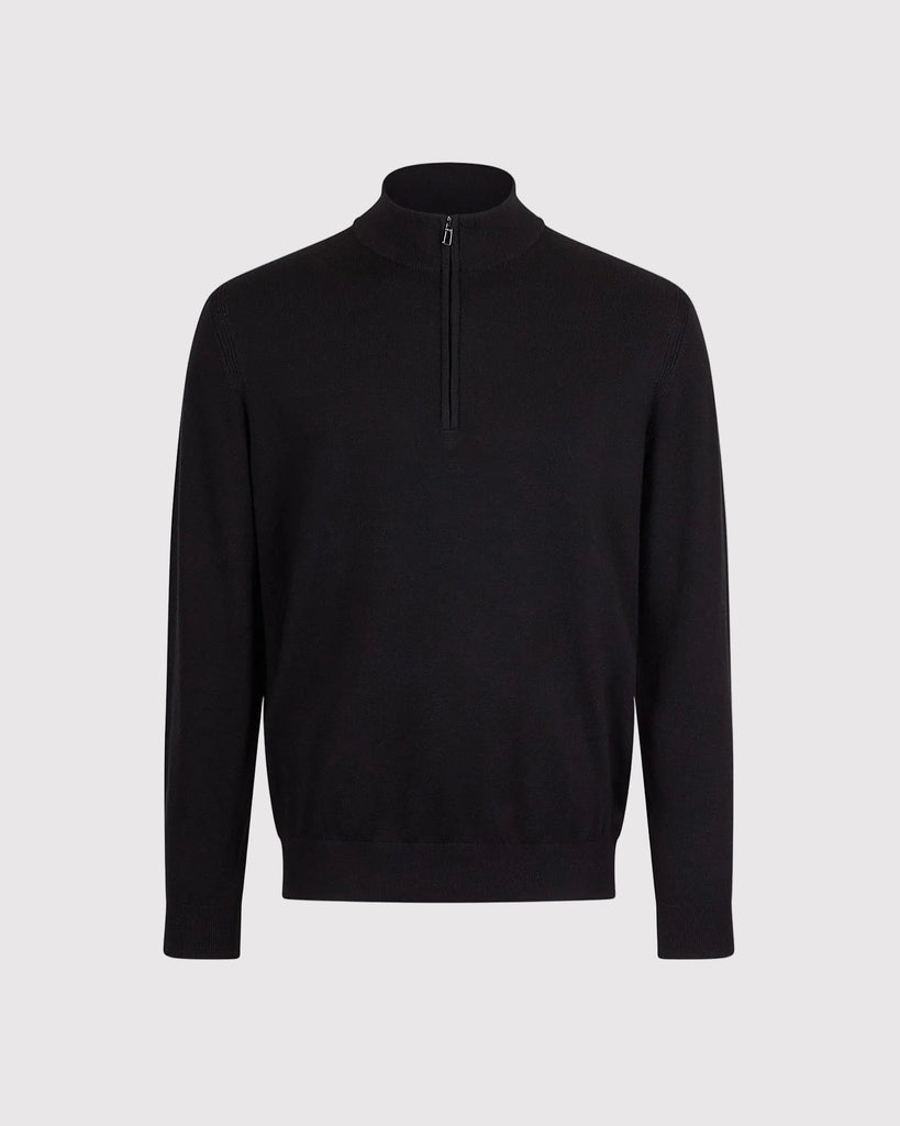 Visc Cashmere Zip Strik Sort