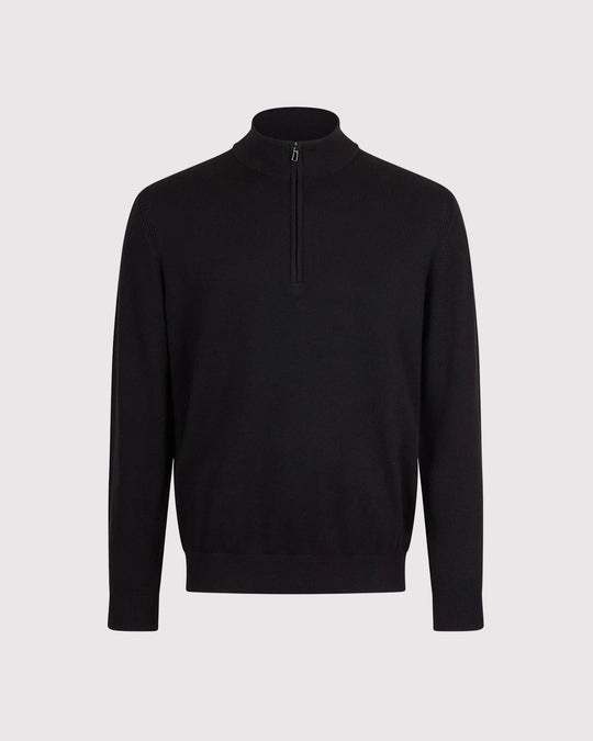 Visc Cashmere Zip Strik Sort