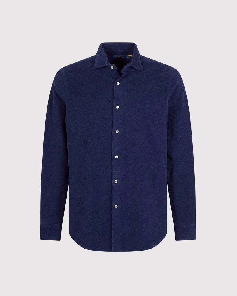Pinwale Cord Shirt Blå