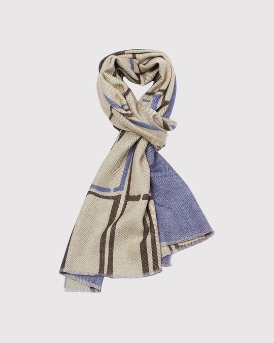 Scarf Wool Two Face Sand