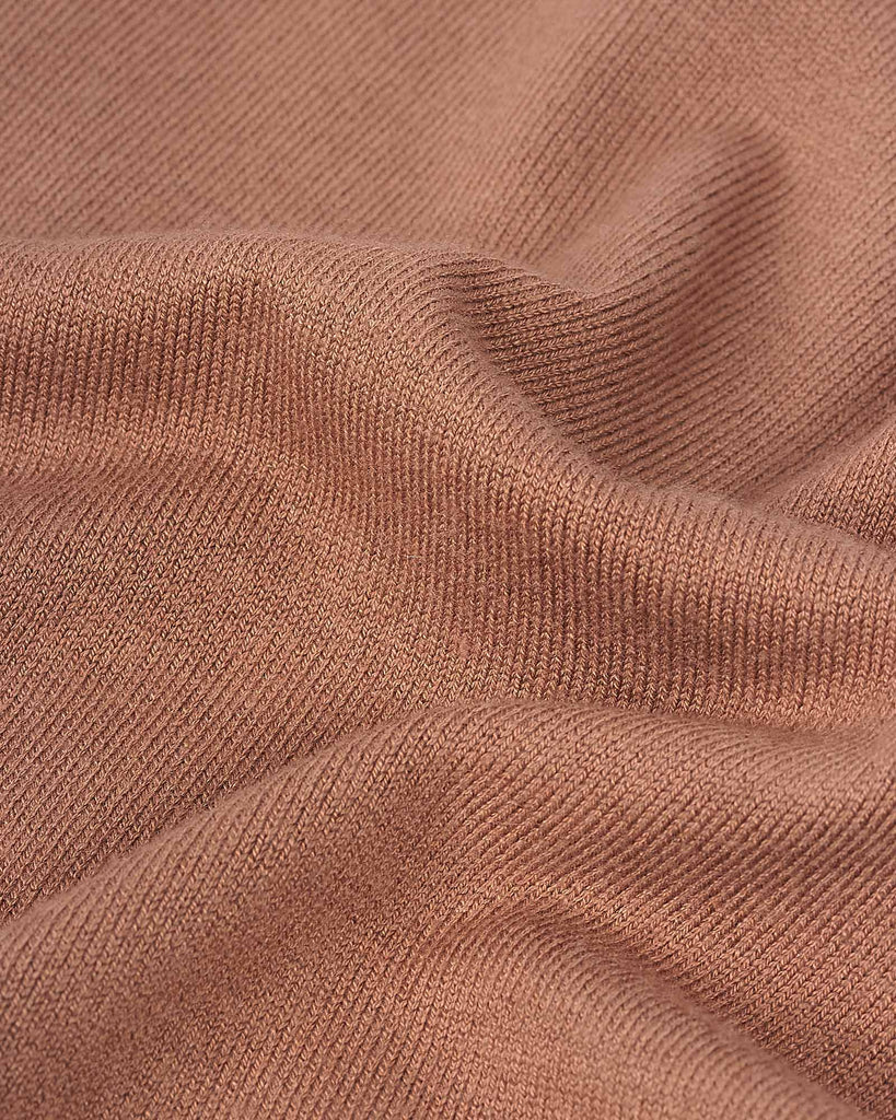 Visc Cashmere Zip Strik Camel