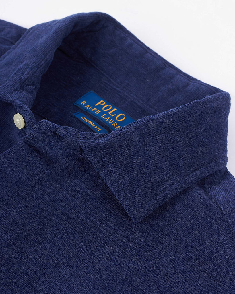 Pinwale Cord Shirt Blå