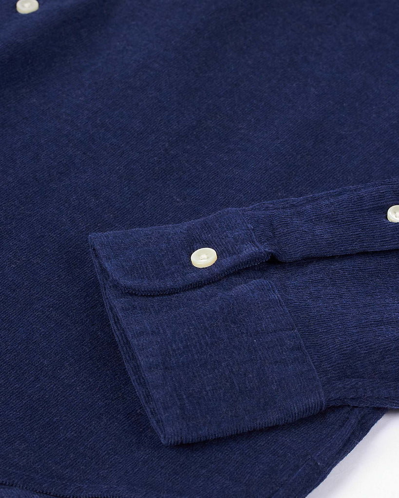 Pinwale Cord Shirt Blå