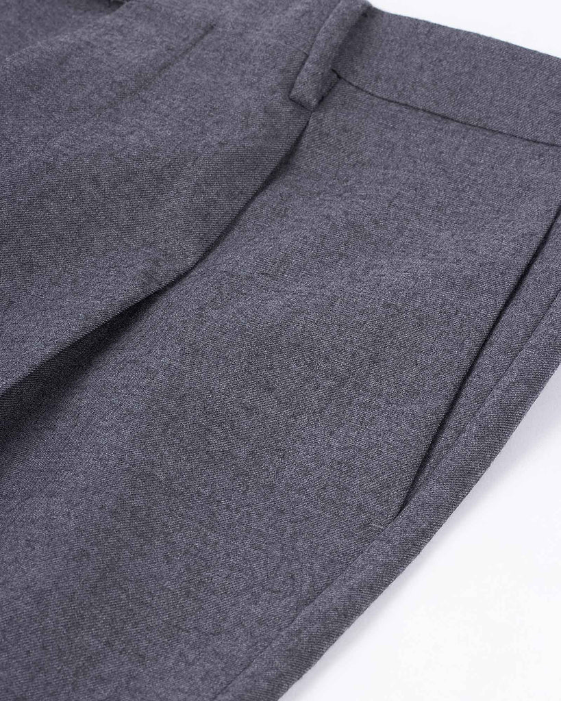 Washable Wool Pants Grå