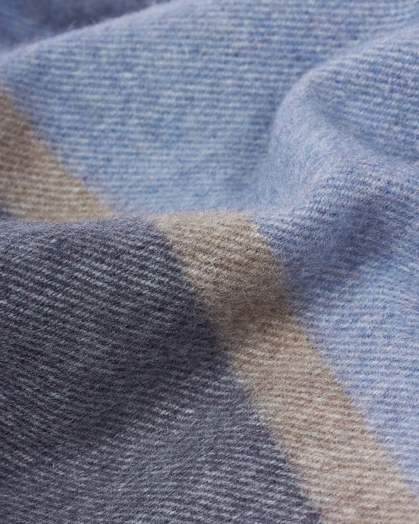 Cashmere Scarf Stripe Grå