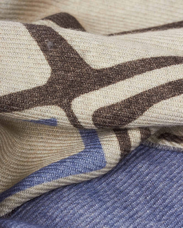 Scarf Wool Two Face Sand