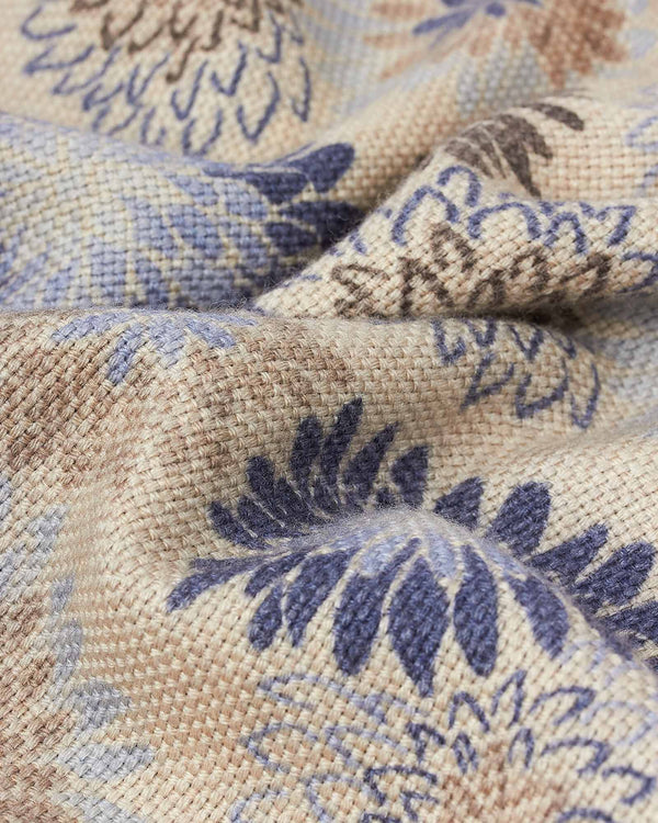 Scarf Wool Flower Sand