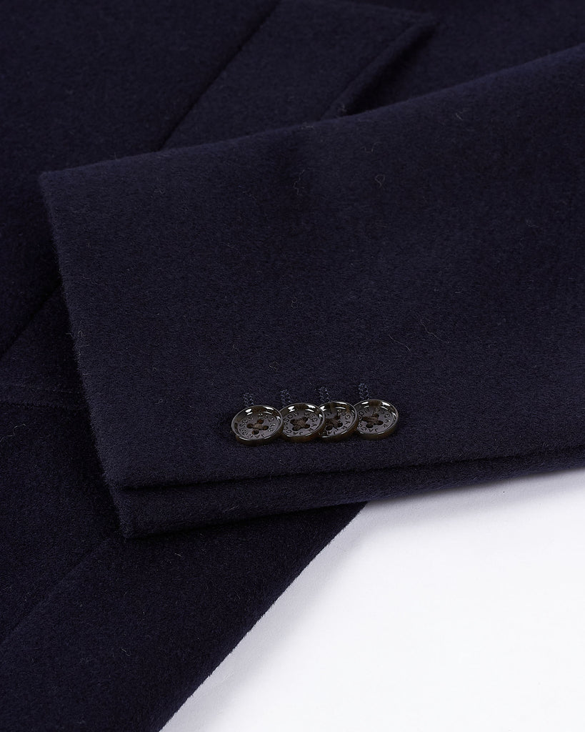 Single Breasted Coat Blå
