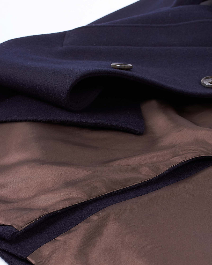 Single Breasted Coat Blå