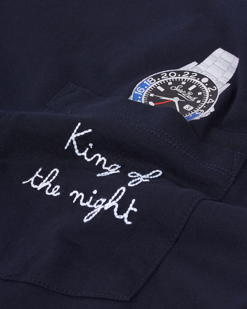 King Of The Night T-Shirt Blå