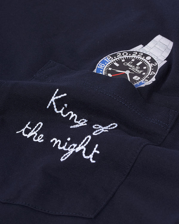 King Of The Night T-Shirt Blå