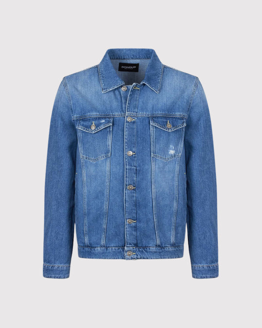 Giubbino Denim Blå