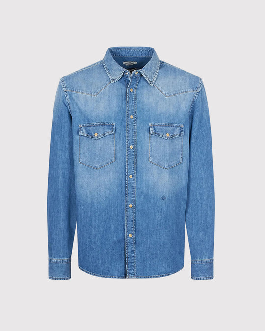 Denim Shirt Blå